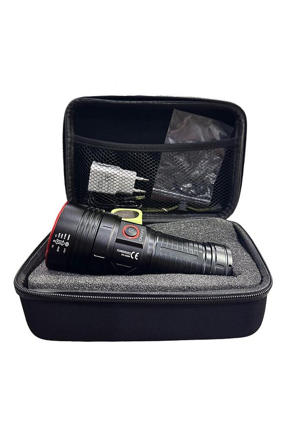 Pd-10200 Profesyonel Avcı El Feneri Zoomlu - 35w, 12800 Mah Pil 3500 Lümen Üst Düzey Aydınlatma - 3