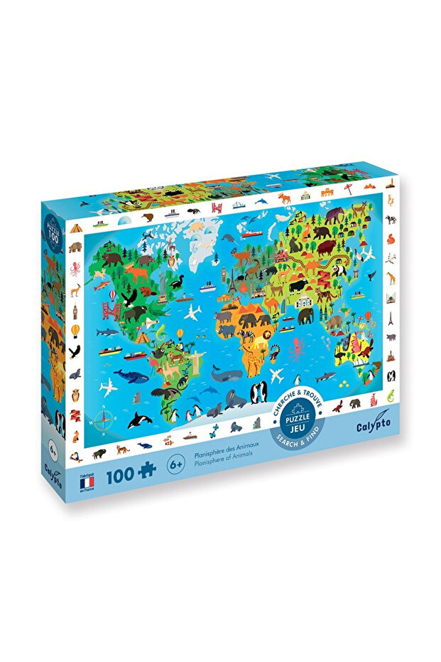 Puzzle mapa světa 100 dílků - 3