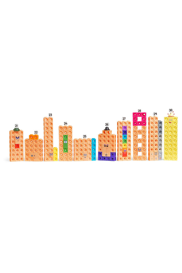 Mathlinkcubes Numberblocks In English Activity Set From 21 - 30 - 6