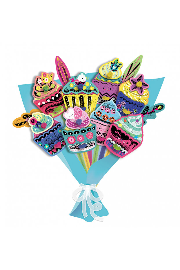 Set creativ de razuit Buchet - Tort - 2