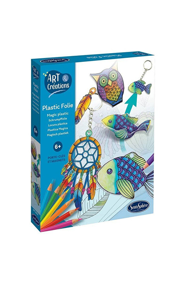 Magic plastic creative kit - Keychains and magnets - 1