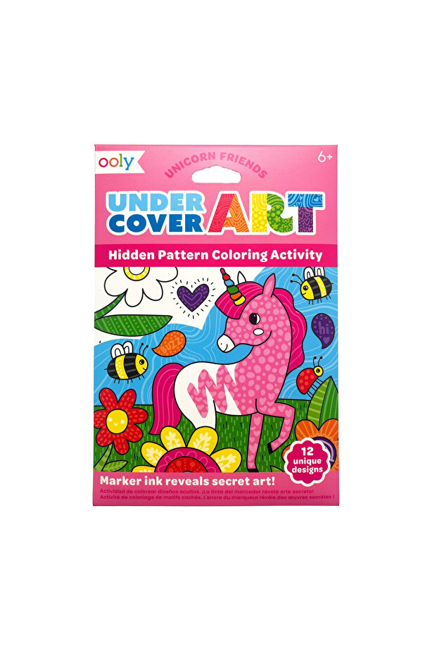 Undercover Art Secret Pattern Coloring Set - Unicorns - 1