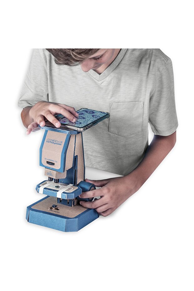 DIY Kit - Make a microscope, 50-400x magnification, OptiGami - 3