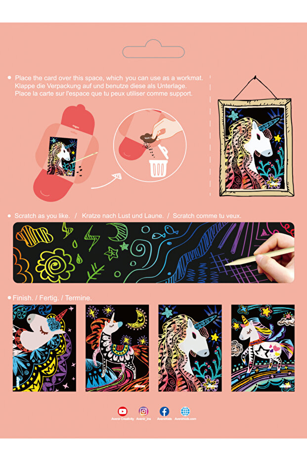 Set de razuit - 4 Unicorni magici - 5