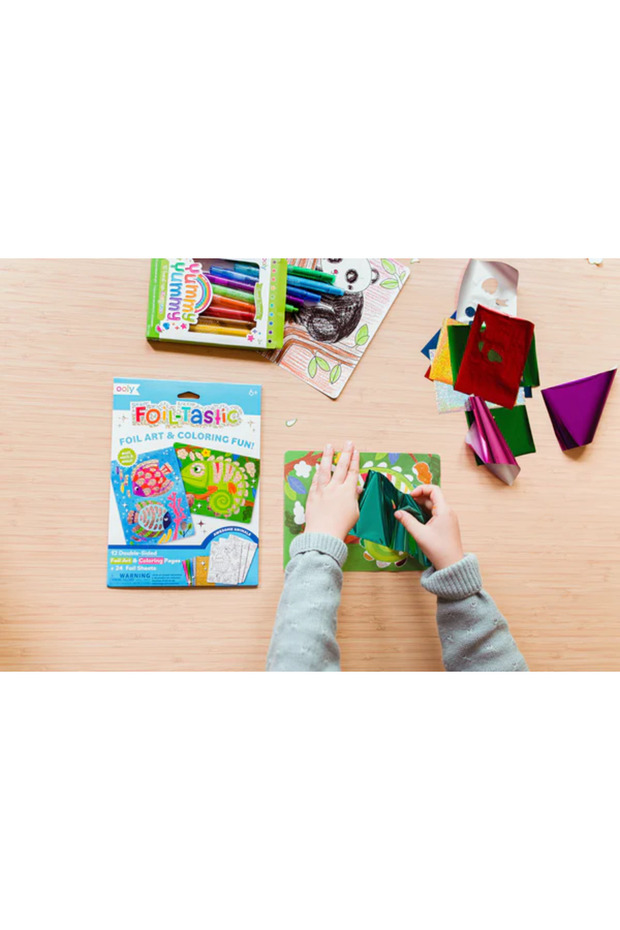 Комплект за рисуване с фолио - Страхотни животни - 7