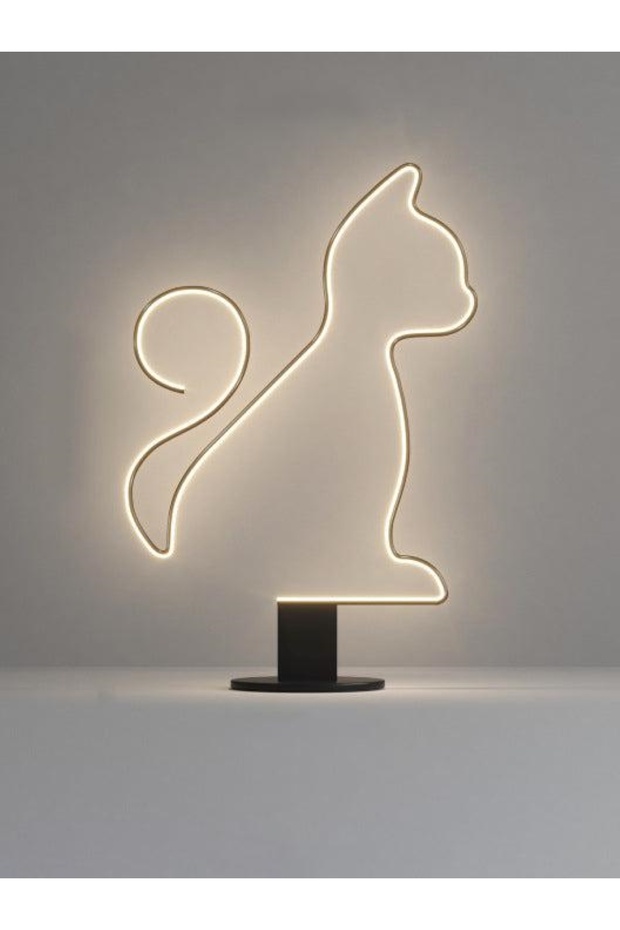 Modern Led Kedi Figürlü Lambader - 1