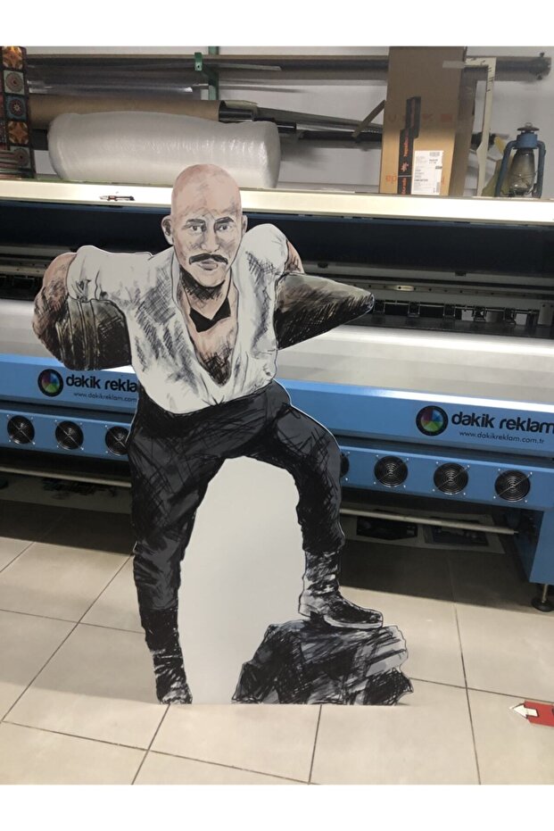 Seyit Onbaşı Maketi Çanakkale Sembolü Seyit Onbaşı Maketi 155cm Maket Adam Karton Insan - 3