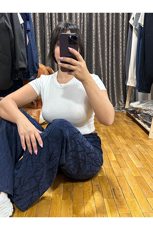 Varak desenli pantolon - 1