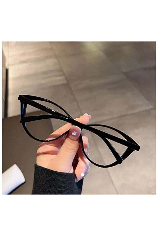 Cat Eye Large Frame Glasses - 2