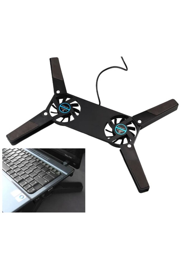 Fark11 Foldable Laptop Cooler with 2 Fans