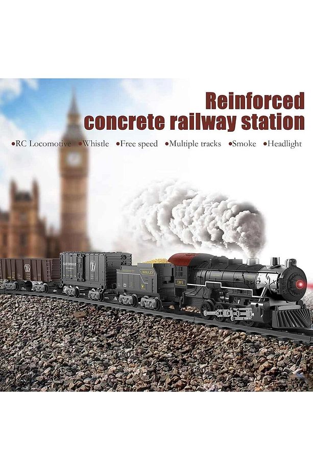 Yeni Estevia Urny Classic Steam Kumandalı 2,4 Ghz Pilli Tren Seti 30 Parça 1613G Company - 4