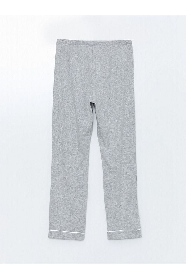 Gömlek Yaka Nakışlı Hamile Pijama Takımı - 7