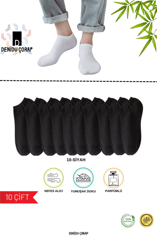 Unisex 10 Pairs Eco Booties Socks (Without Sewing)
