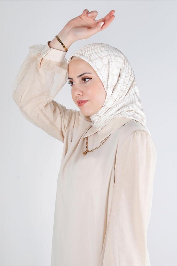 ALVİNA PİLİSELİ YILAN DESEN EŞARP 8211 - 1