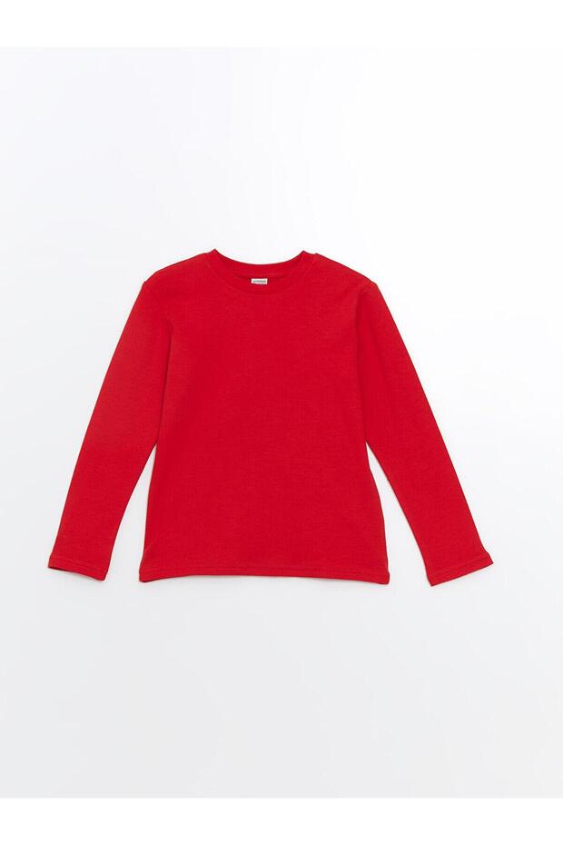 Black Crew Neck Boys' T-Shirt (W4)