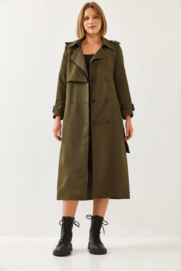 Damski płaszcz typu trencz Garni Windbreaker Detail Clamshell 2488 60261003 - 6