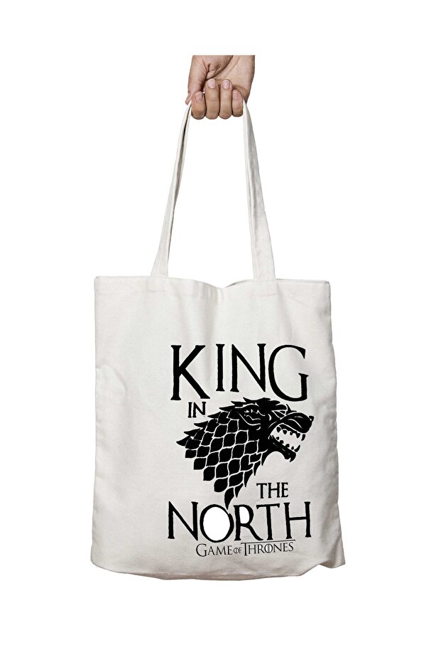 Game of Thrones King in the Two Sides Lasting Washable School Beach Shoulder Tote Bag