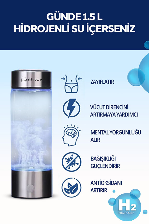 Hidrojenli Su Cihazı Suyun Hidrojen Seviyesini Artırabilen Cihaz Sağlık Güzelik - 3