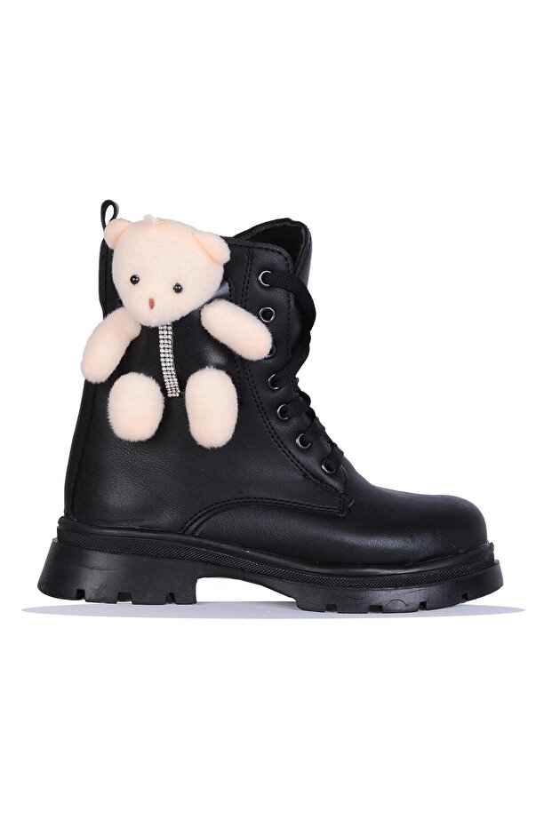 746 Enisa Black Skin Girl's Boots