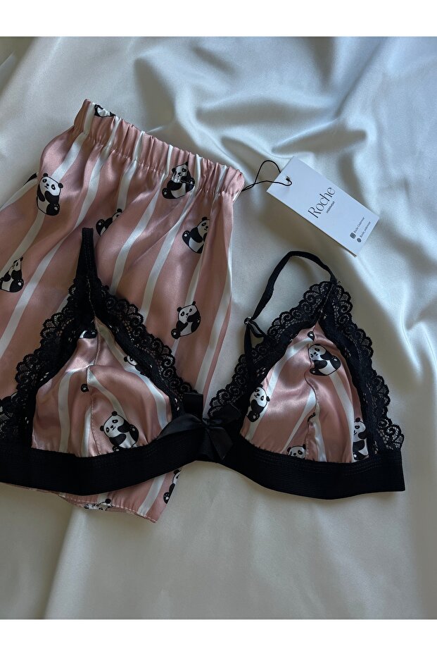 Ayıcık detaylı gecelik - 3