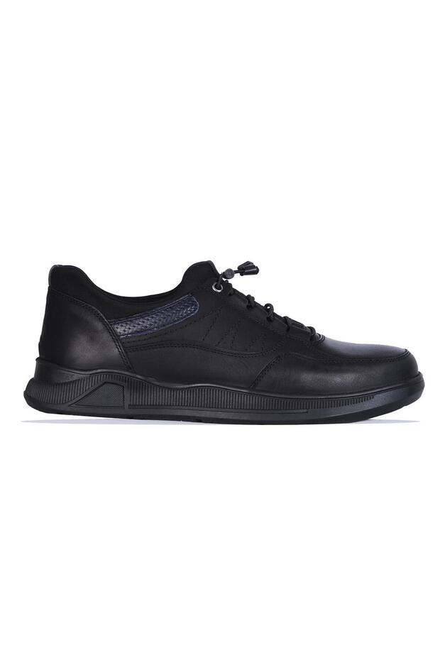 950 Black Yğl 100% Leather Winter Men's Casual Shoes