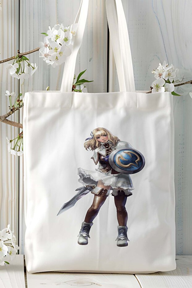 حقيبة كتف من القماش مطبوعة من Soulcalibur Game موديل 1