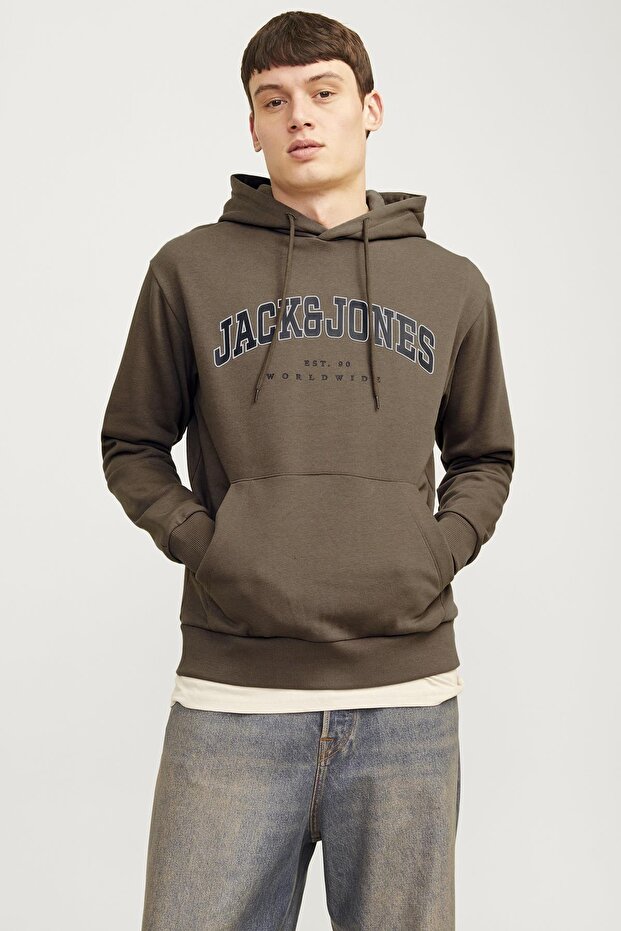JJECALEB سويت شيرت بقلنسوة VARSITY NOOS