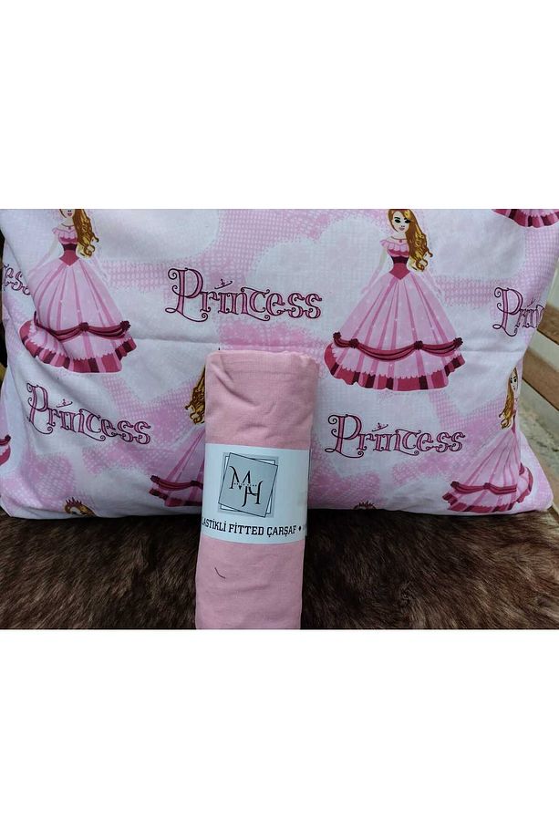 Pembe Prenses Desenli Tek Kişilik Nevresim Takımı - 2