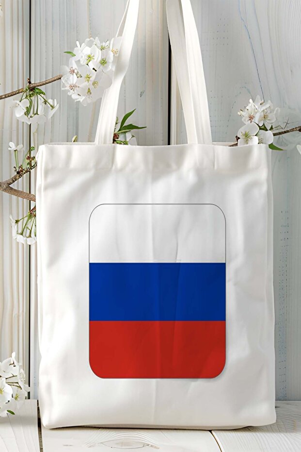 Russia Russia Flag Printed Shoulder Bag Model