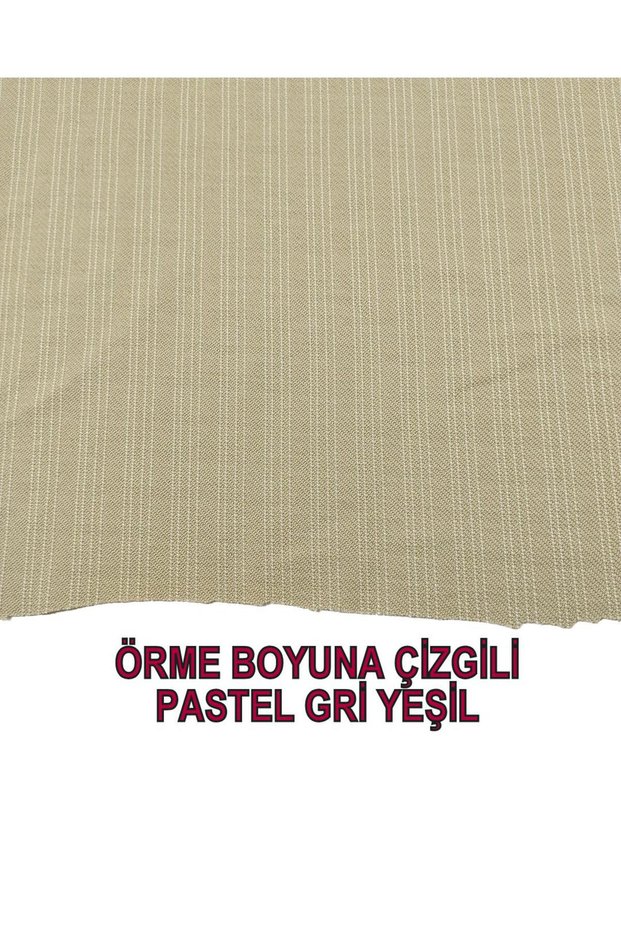 Thin Knitted Fabric in Pastel Gray Green Color Width: 160 cm
