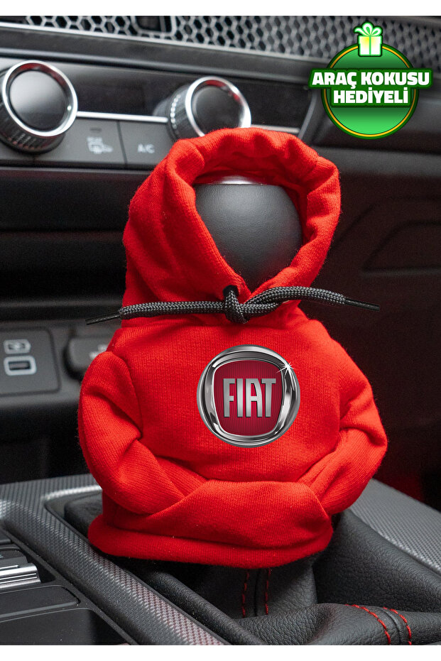 Fiat Red Gear Sweatshirt - Car Gear Shift Apparel & Fleece Knob