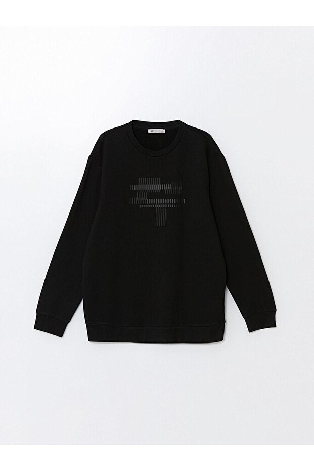 LCW Vision  Bisiklet Yaka Uzun Kollu Baskılı Erkek Sweatshirt - 5