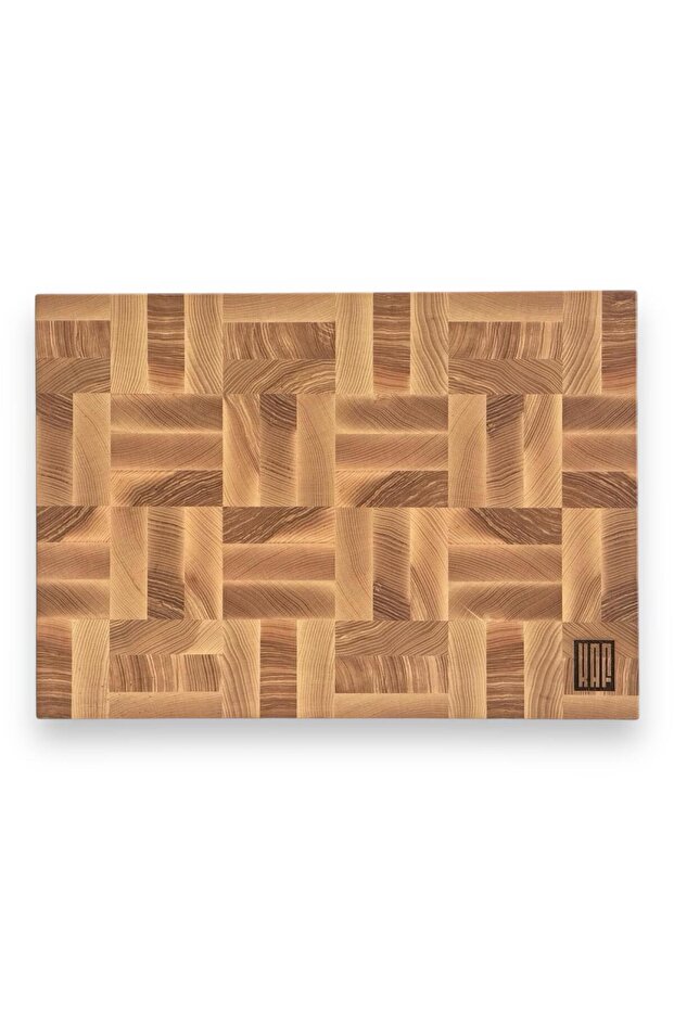 لوح تقطيع من خشب الدردار الأبيض (من نوع End-Grain) كبير الحجم