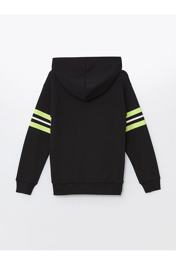 LCW Kids  Kapüşonlu Uzun Kollu Erkek Çocuk Sweatshirt ve Eşofman Alt 2'li Takım - 3