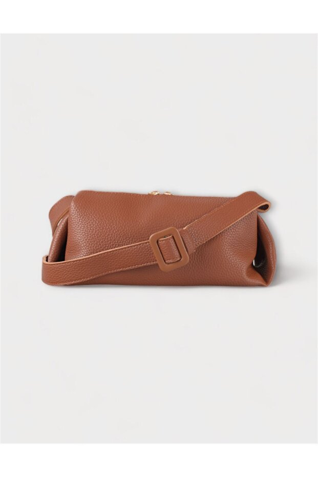 Women's Bag Brown Single Strap Single Compartment Leather Shoulder Bag Ross