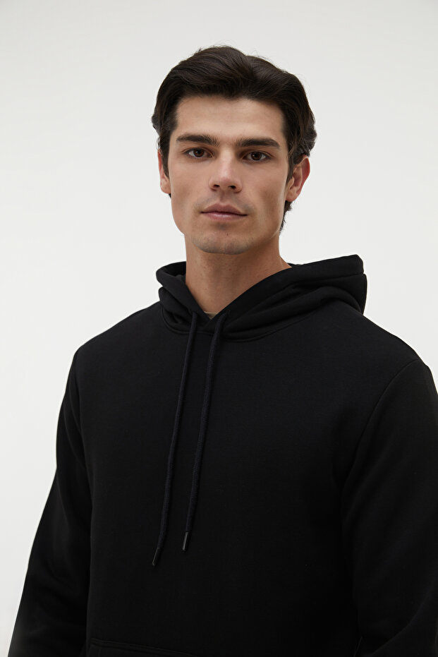 Lace-Up Hooded Sweatshirt
