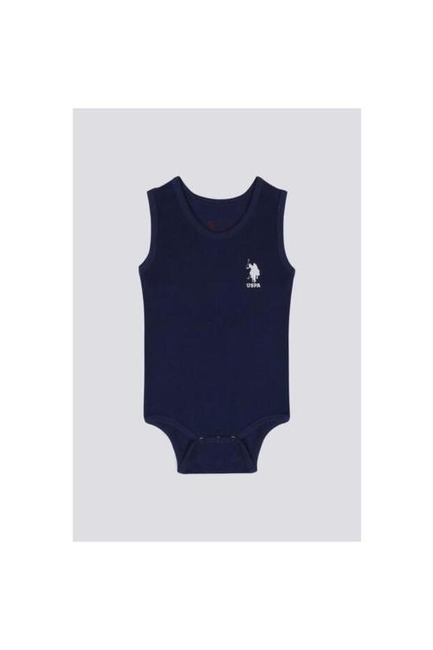 U.S. Polo Assn Happiness Navy Blue Baby Bodysuit