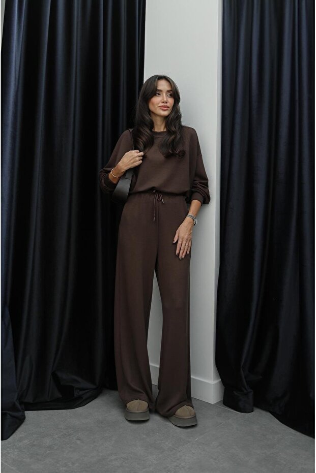 Brązowy dres Claire Modal - 3