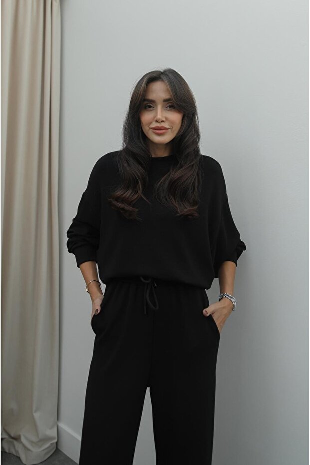 Μαύρη φόρμα Claire Modal - 2