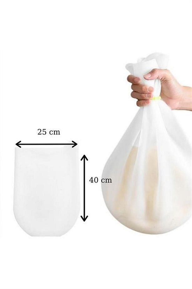 ® Büyük  Hamur Torbası  Silikon Şeffaf Hamur Yoğurma Torbası Ekmek Makarna Mantı  Hamuru Kolay - 8