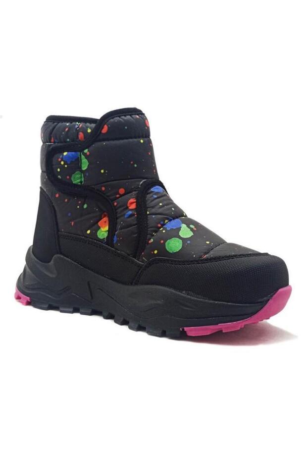 185-24 Anatomical Patterned Parachute Velcro Girls' Boots 26-30