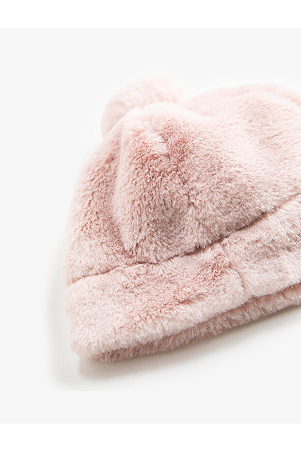Plush Hat with Pompom - 2