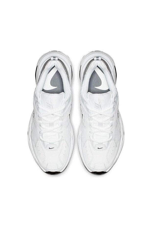 M2k Tekno Leather Unisex Reflector Sneaker Hakiki Deri Beyaz Spor Ayakkabı - 4