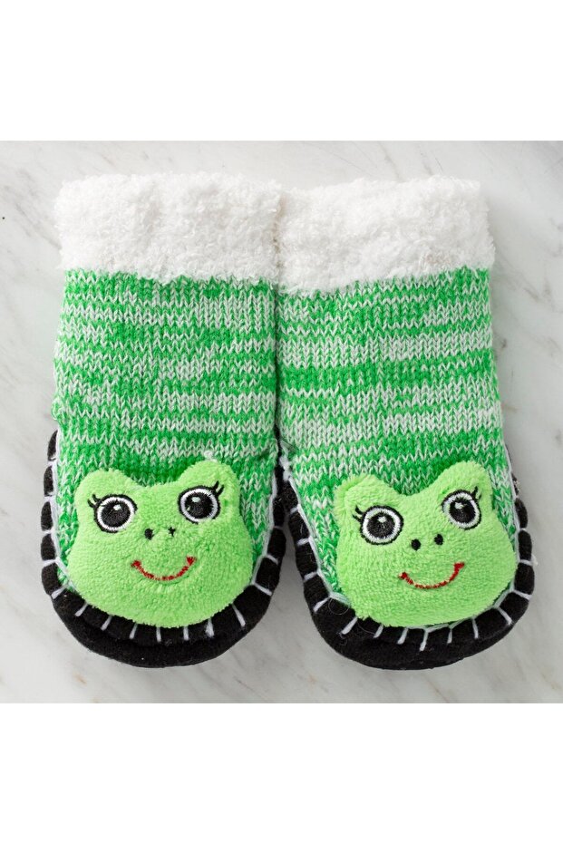 Serfino Baby Knitted Booties / Home Shoes Green Ku