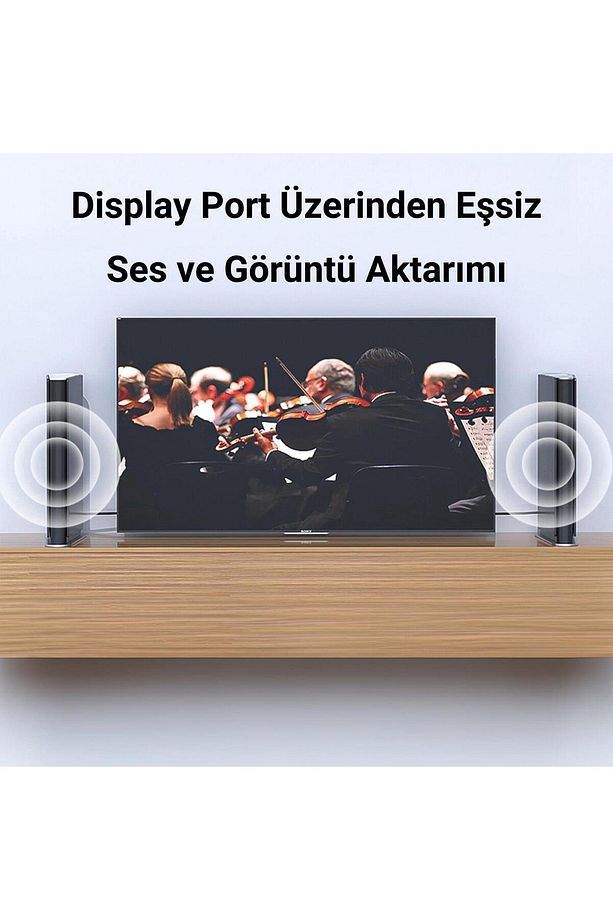 4k/60hz 2k/165hz Displayport V1.2 Kablo 1.5 Metre - 5