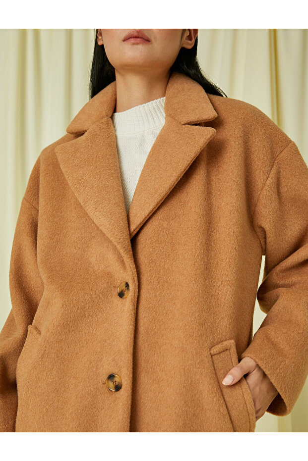 Double Buttoned Cashmere Coat - 5