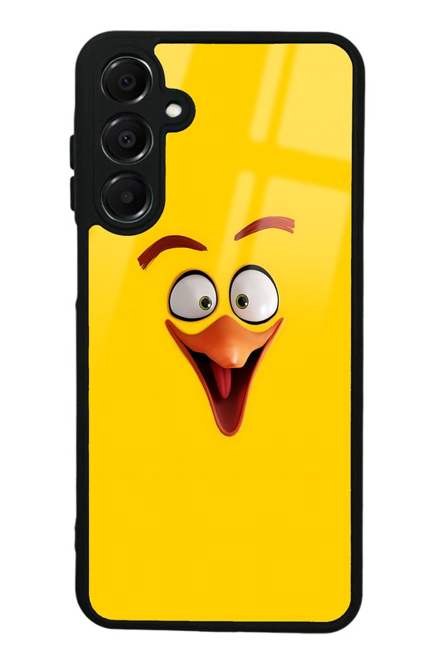 Glossy Phone Case for Samsung A16 Yellow Design