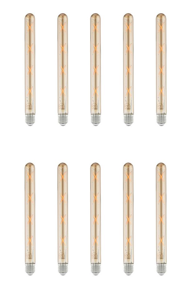 8W 220V E27 30 Cm Rustik LED Ampul T30-8 10'lu Paket - 1