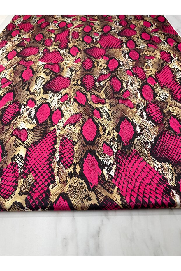 Satin Python Patterned Dress Shirt - Tivil - 3