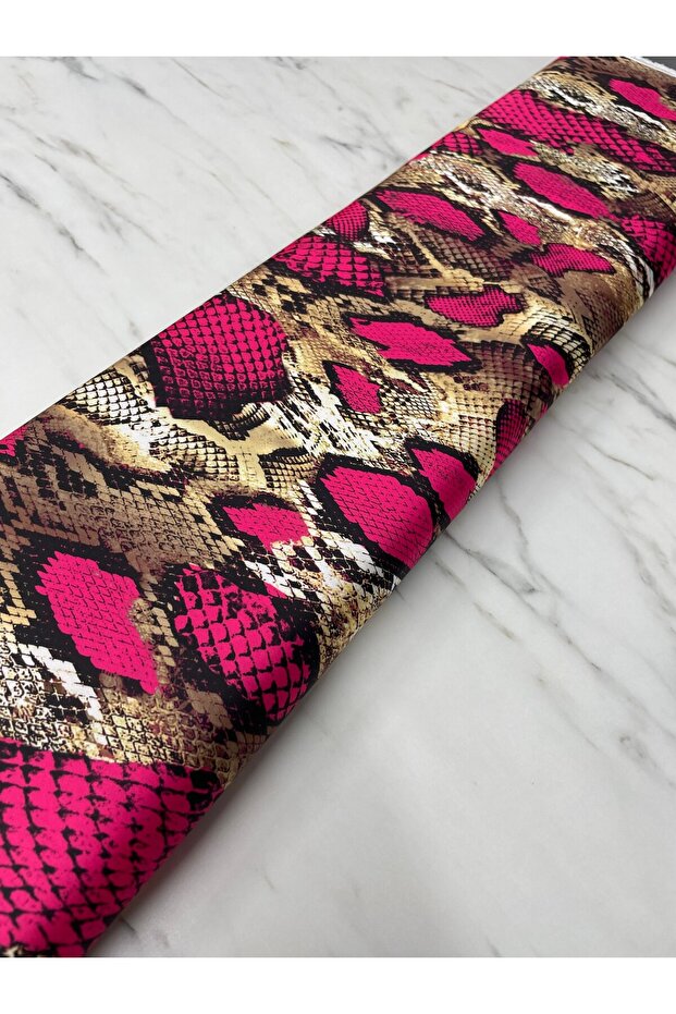 Satin Python Patterned Dress Shirt - Tivil - 5